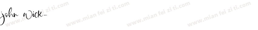 john wick字体转换